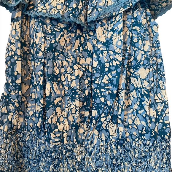 House of Harlow 1960 Turquoise Cold Shoulder Crop Top - Picture 4 of 12